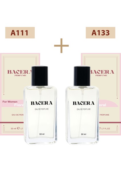 Bacera A111 Floral Kadın Parfüm 50ML Edp A133 Floral Kadın Parfüm 50ML Edp