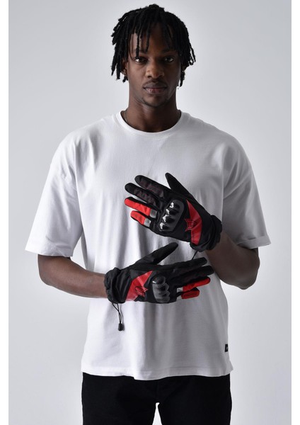 Scout Karbon H2O Kışlık Motosiklet Eldiveni Kırmızı modelleri