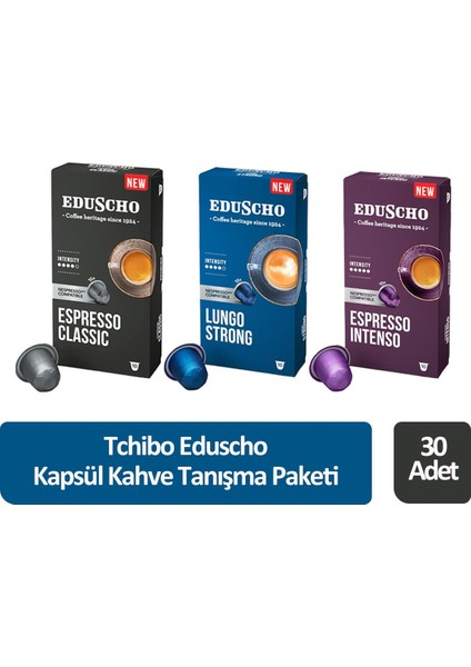 Eduscho Kapsül Kahve Tanışma Paketi 30 Kapsül