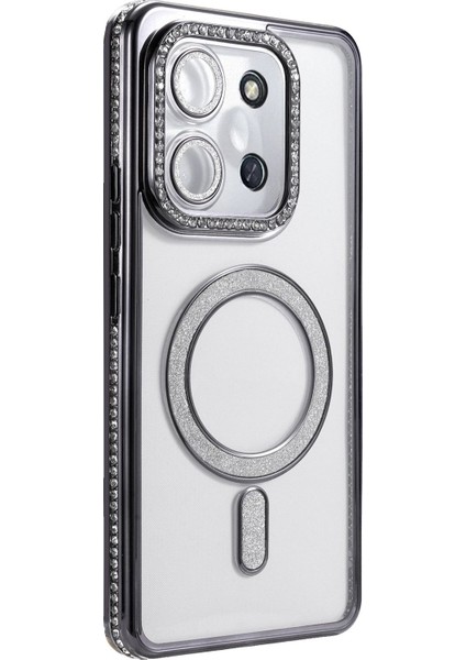 Xiaomi Redmi 15C 4g Joke Simli Magneticsafe Kılıf - SIYAH-(5796) - M753K864-R60753 modelleri