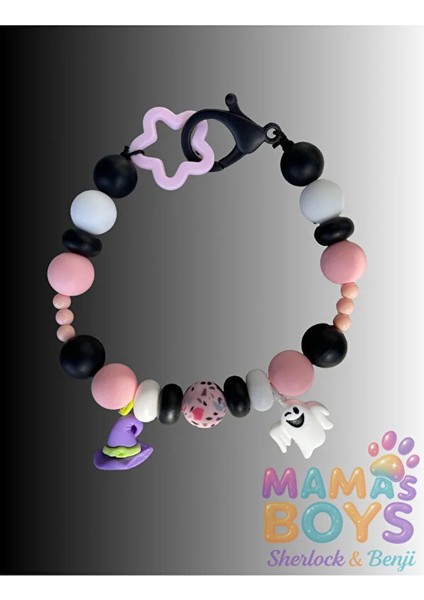 Halloween Temalı Sevimli Charmlı Köpek Kolyesi/tasması