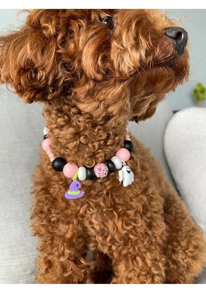 Halloween Temalı Sevimli Charmlı Köpek Kolyesi/tasması fırsatları