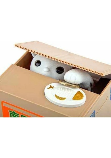 Kedi Kumbarası – Otomatik Bozuk Para Yiyen Sevimli Kedi Kumbara | Eğlenceli Para Kutusu Oyuncak fırsatları