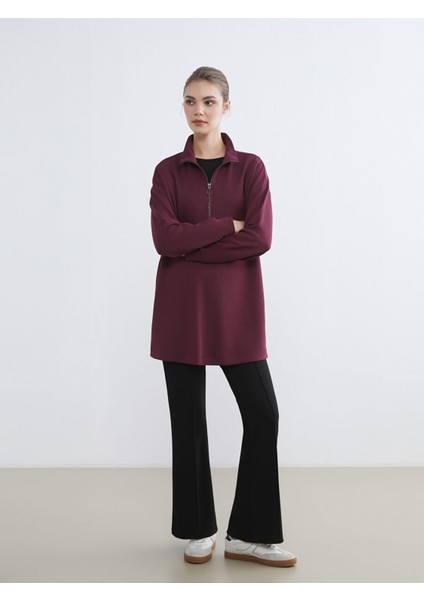 Yeni Sezon Dik Yaka Kadın Sweatshirt Tunik fiyatları