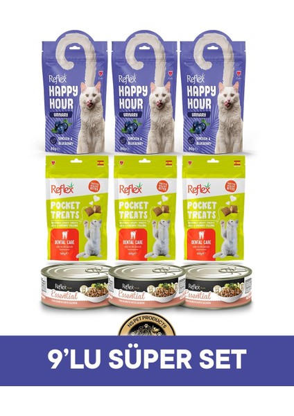 Happy Hour-Pocket Treats-Essential Kedi Maması 9'lu Süper Set - 3