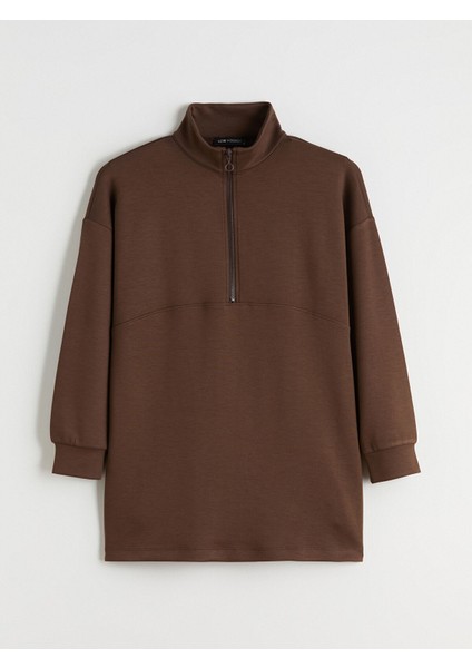 Yeni Sezon Dik Yaka Kadın Sweatshirt Tunik indirimleri