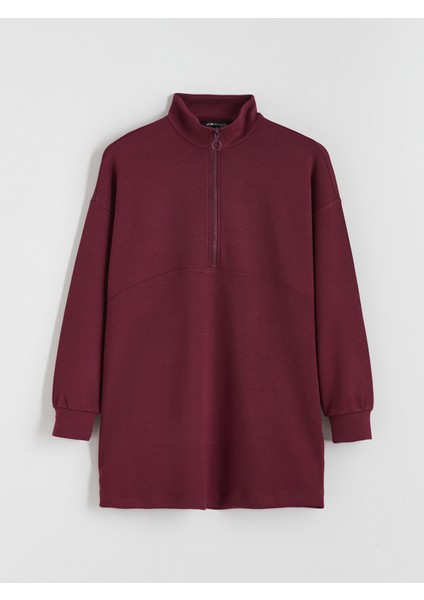 Yeni Sezon Dik Yaka Kadın Sweatshirt Tunik indirimleri