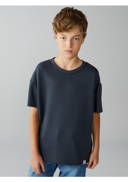 Yeni Sezon Bisiklet Yaka Erkek Çocuk Tişört