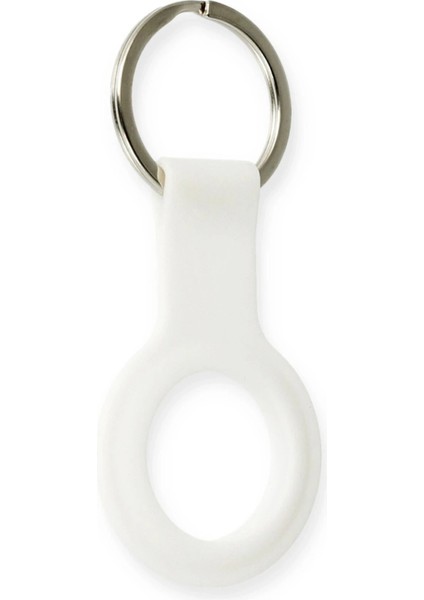 Airtag Silikon Kılıf - BEYAZ-(5796) - M604K054-R25604