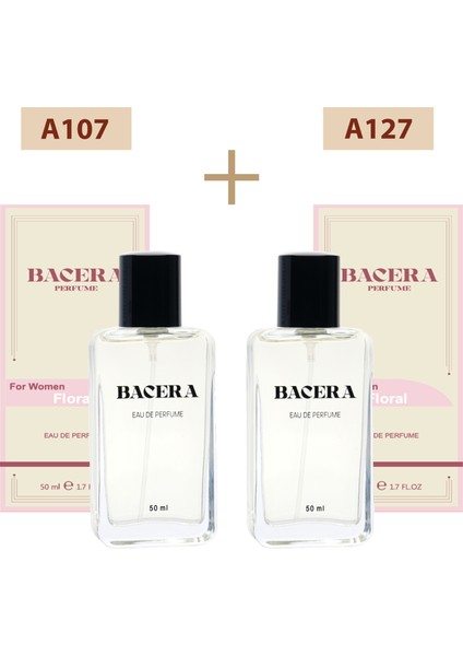 Bacera A107 Floral Kadın Parfüm 50ML Edp A127 Floral Kadın Parfüm 50ML Edp