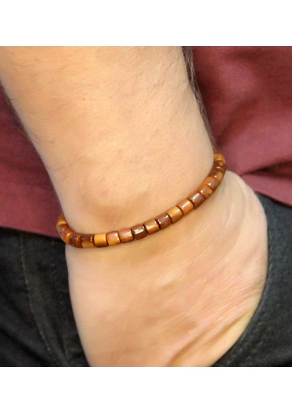 Doğal Kuka Ağacı Erkek Asansörlü Ayarlanabilir 33'lük Tesbih Bileklik EUB121