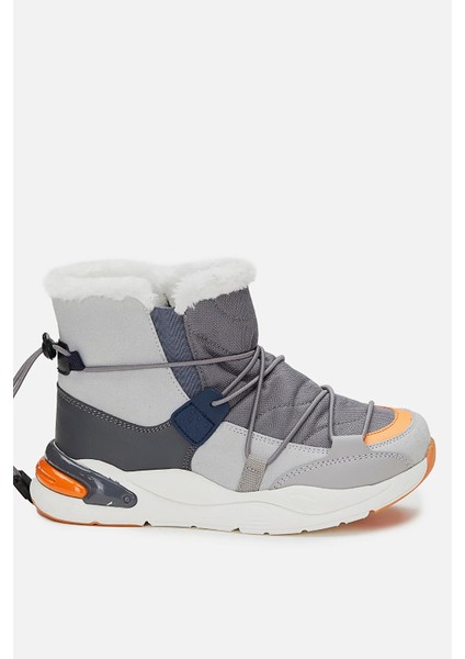 Pablo Kürklü Erkek Gri Bot