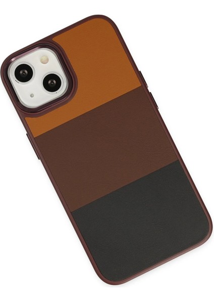 iPhone 14 Plus Kılıf King Kapak - BORDO-SIYAH-(5796) - ?66?67E6-8G7866 modelleri