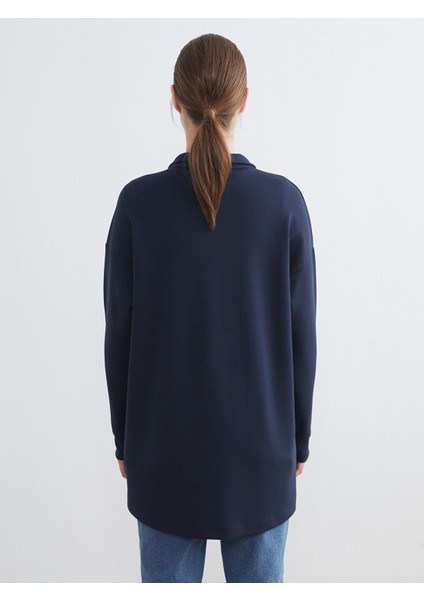 Yeni Sezon Dik Yaka Kadın Sweatshirt Tunik fırsatları