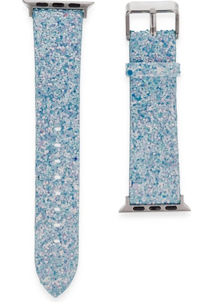 Apple Watch 42MM Starry Taşlı Kordon - TURKUAZ-(5796) - ?95?83E6-6G9095