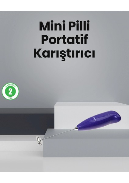 Mutfak Için Mini El Mikseri - Kahve, Süt, Krema ve Sos Karıştırıcı