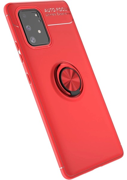 Samsung Galaxy A91 / S10 Lite Kılıf Range Yüzüklü Silikon - KIRMIZI-(5796) - ?96?57E2-9G499