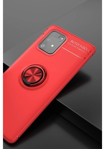 Samsung Galaxy A91 / S10 Lite Kılıf Range Yüzüklü Silikon - KIRMIZI-(5796) - ?96?57E2-9G499 fiyatları