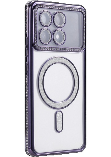 Xiaomi Poco X6 Pro Joke Simli Magneticsafe Kılıf - Derin MOR-(5796) - M699K567-R75699 modelleri