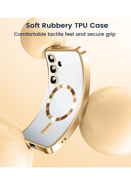 Samsung Galaxy A36 Uyumlu Magsafe Özellikli Kamera Korumalı Şeffaf Kılıf modelleri