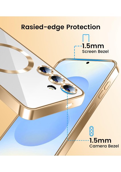 Samsung Galaxy A36 Uyumlu Magsafe Özellikli Kamera Korumalı Şeffaf Kılıf fırsatları