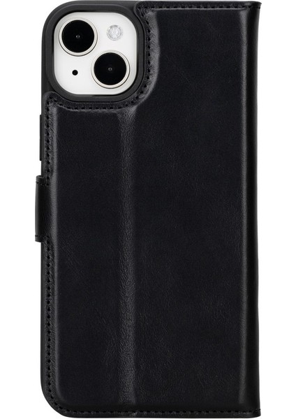 Apple iPhone 15 Plus Uyumlu Deri Cüzdanlı Kılıf Mwwn Rst1 Siyah indirimleri