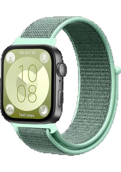 Huawei Fit 4 Hasırlı Cırtcırtlı Kordon - TURKUAZ-(5796) - ?59?98E3-6G0659