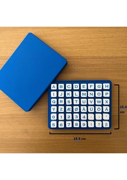 Pla Alfabeli Harf ve Rakam Kalıbı – 3D Baskı Kurabiye, Seramik ve Hamur Şekillendirme Kalıbı (48 Parça, Mavi Kutu) modelleri