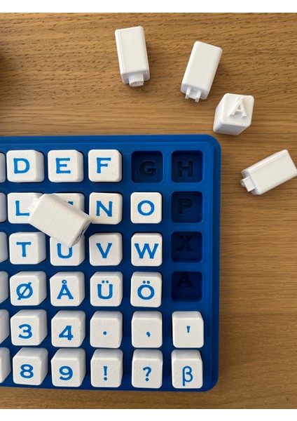 Pla Alfabeli Harf ve Rakam Kalıbı – 3D Baskı Kurabiye, Seramik ve Hamur Şekillendirme Kalıbı (48 Parça, Mavi Kutu) fırsatları