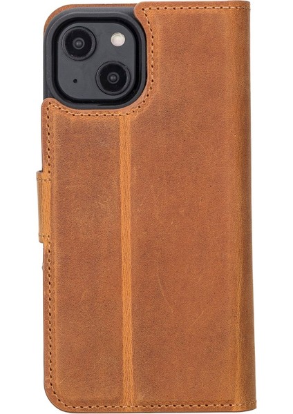 Apple iPhone 14 Uyumlu Deri Cüzdanlı Kılıf Mwwn G19 Taba indirimleri