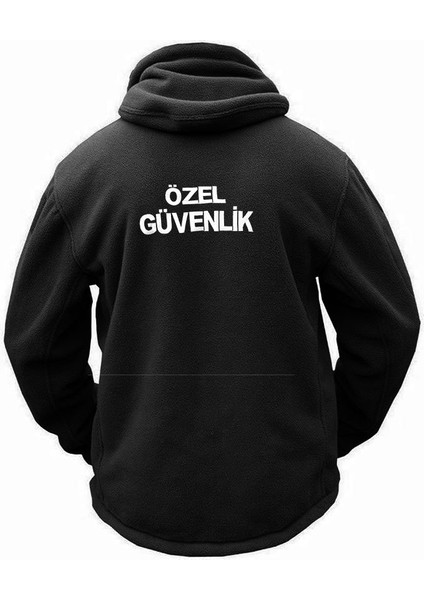 Kışlık Kalın Unisex Kapşonlu Nakış Işlemeli Özel Güvenlik Polar modelleri