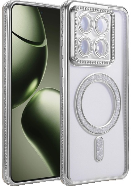 Xiaomi Mi 14T Pro Joke Simli Magneticsafe Kılıf - GÜMÜŞ-(5796) - M050K109-R74050