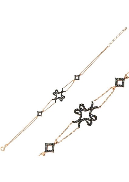 925 Ayar Gümüş Rose Dört Vavlı Bileklik BR0460277 (770770) fiyatları