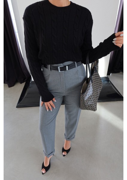 Duble Paça Kemer Detaylı Kumaş Pantolon fiyatları