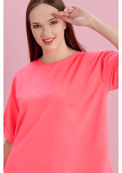 Yırtmaçlı Duble Kol Geniş Bisiklet Yaka Oversize Sweatshirt modelleri