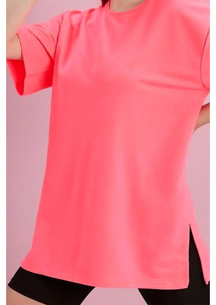 Yırtmaçlı Duble Kol Geniş Bisiklet Yaka Oversize Sweatshirt fırsatları