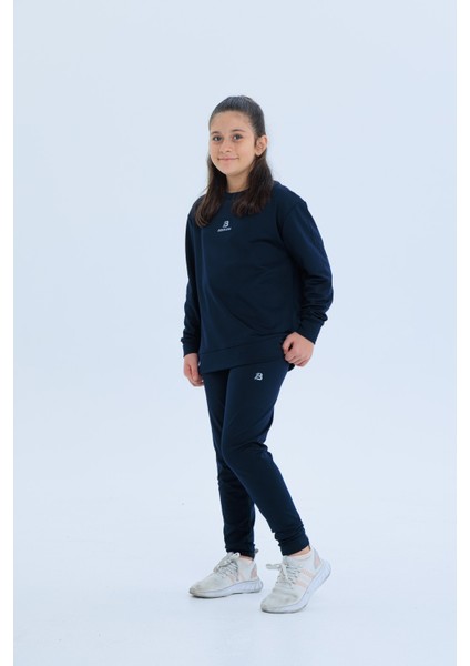 Kız Çocuk Şerit Detaylı Salaş Sweat ve Tayt Spor Takım fiyatları