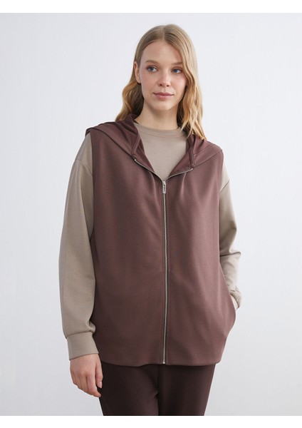 Yeni Sezon Kapüşonlu Kadın Yelek