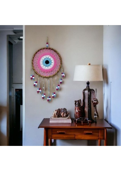 Örgülü Duvar Süsü Pembe Boncuklu Duvar Dekoru fiyatları