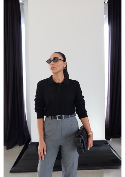 Polo Yaka Ajurlu Triko