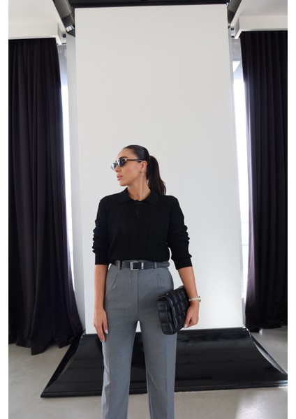 Polo Yaka Ajurlu Triko fiyatları