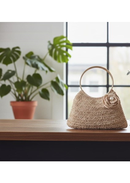 Şık Pullu Model Makrome Tığ Işi El Örgüsü Çanta fırsatları