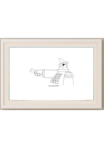 Naser Nargessi 29X21CM Orijinal Karikatür Tablo fırsatları