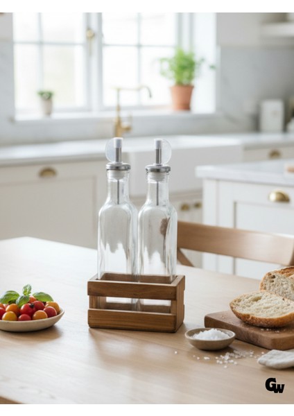 Ahşap Doğal 2li Yağdanlık ve Sosluk Ahşap Cam Set Takımı(Set)(Kiraz)(Kısa Başlık) fiyatları