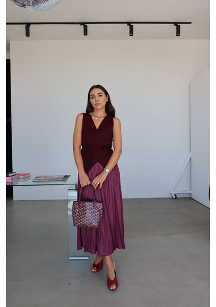 Beli Lastikli Kendinden Kırışık Etek fırsatları