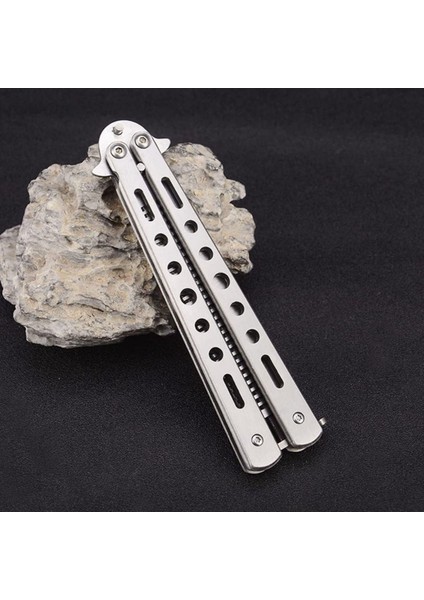 Buffer® Gri Katlanabilir Paslanmaz Çelik Kelebek Bıçak Tarak Sakal Bıyık Fırçası Profesyonel Saç Kesimi Için Tarak modelleri