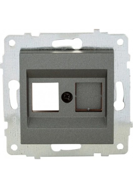 Füme Data Prizi Cat6 Jaksız Çerçevesiz Grano - Priz ve Anahtar Için Uyumlu Çerçeve fiyatları