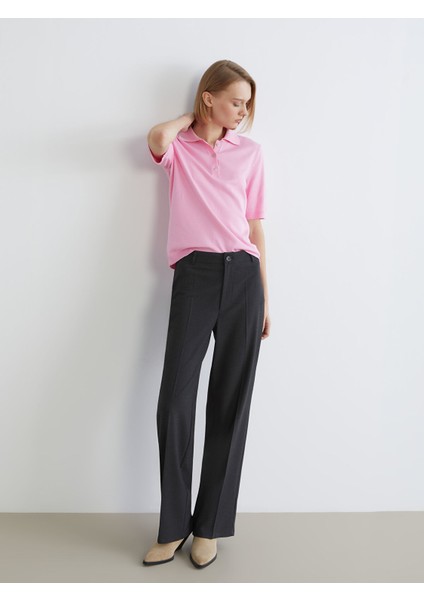 Yeni Sezon Regular Fit Geniş Paça Kadın Pantolon