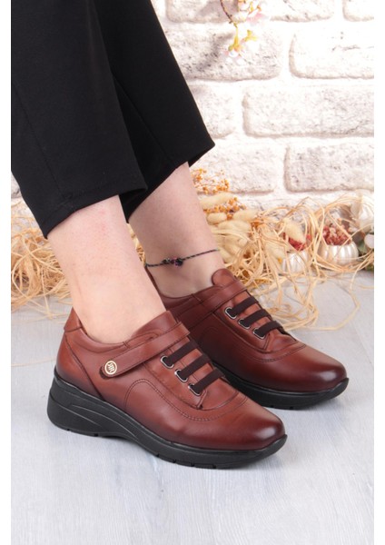 7313 Rahat Esnek Kaymaz Taban Hakiki Deri Kadın Ayakkabı