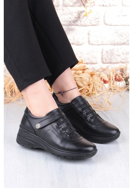 7313 Rahat Esnek Kaymaz Taban Hakiki Deri Kadın Ayakkabı